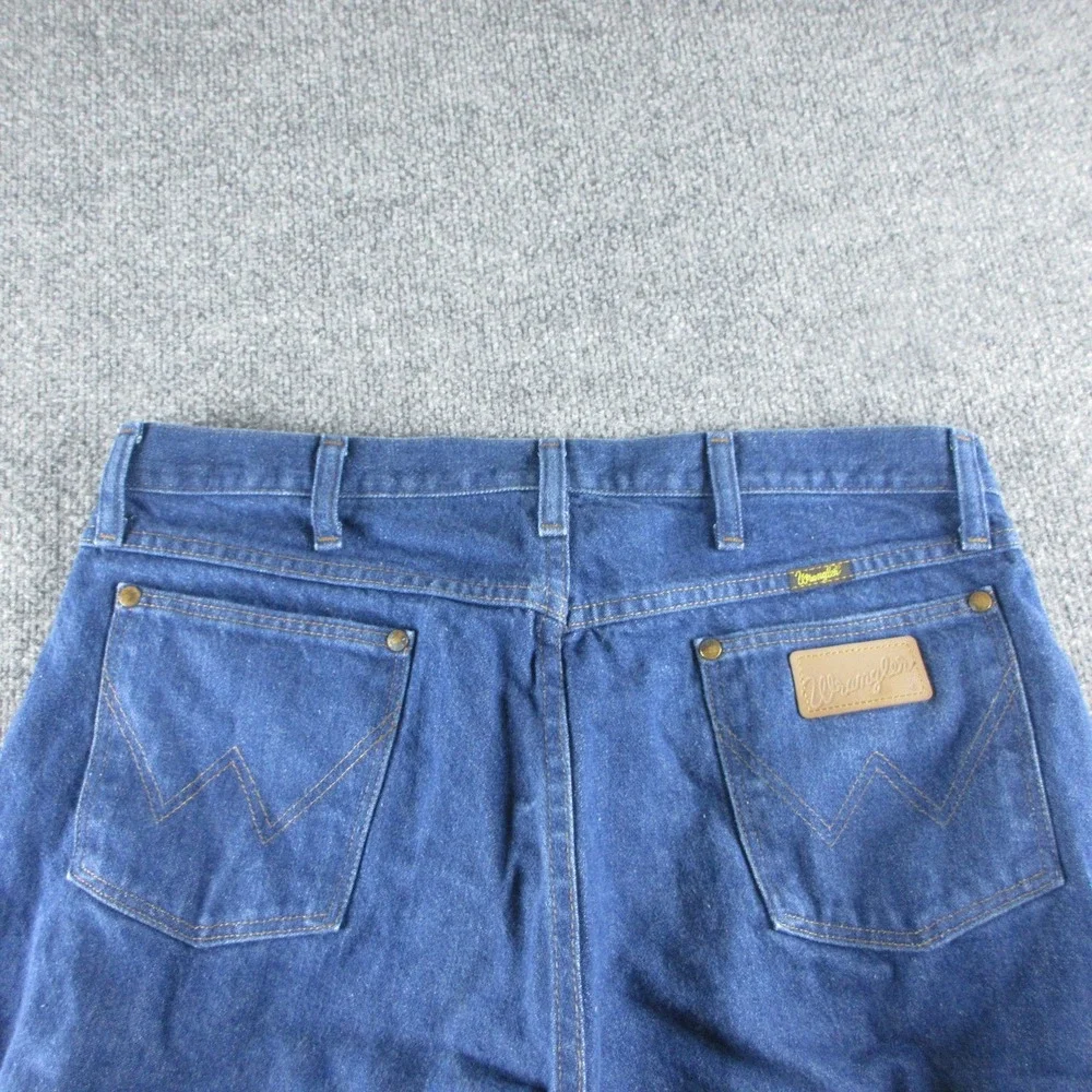 Wrangler Jeans Mens 36x34 Blue Cowboy Cut Straight Medium Wash Workwear 13MWZPW